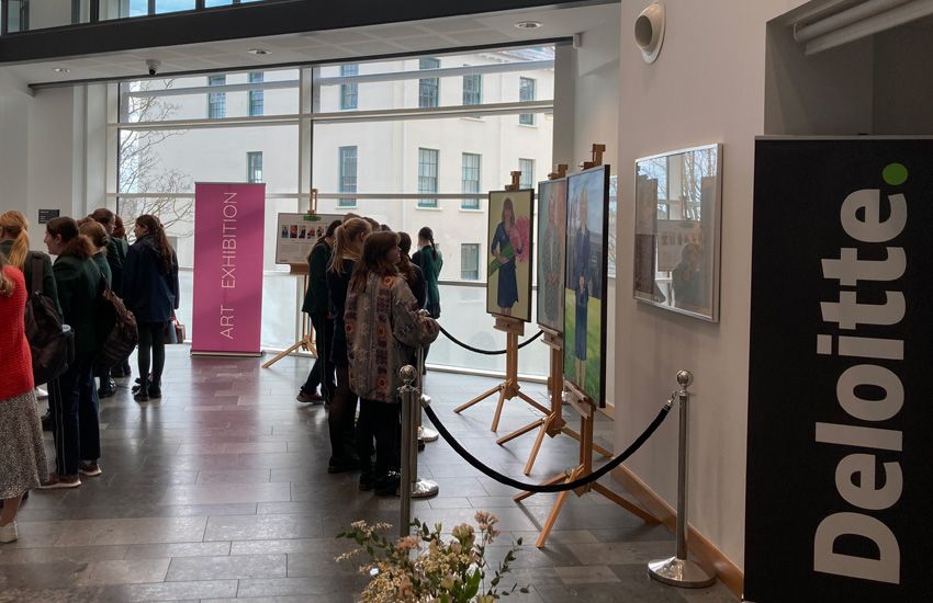 Local students inspired by visit to 7Women exhibition