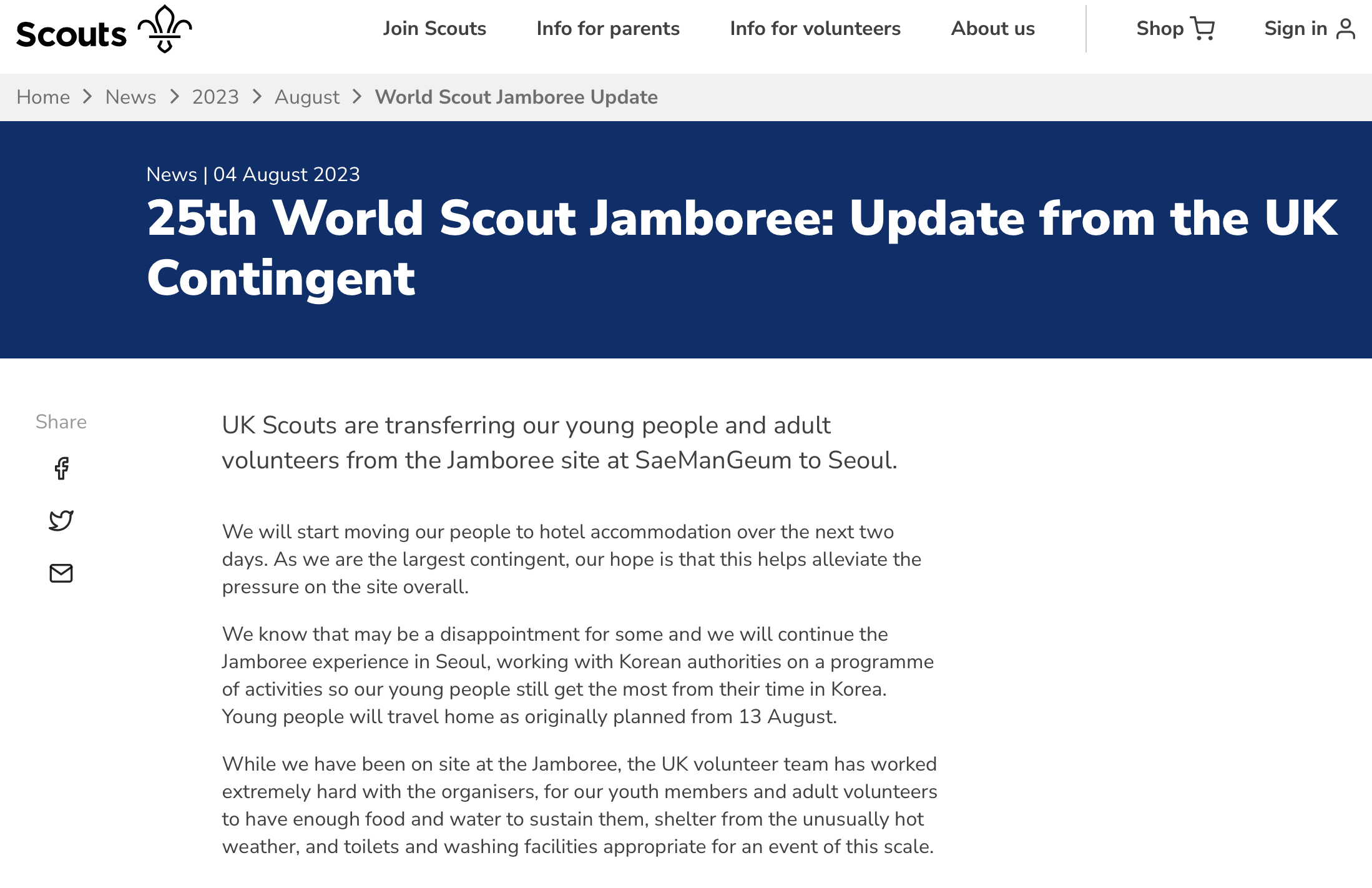 scout statement