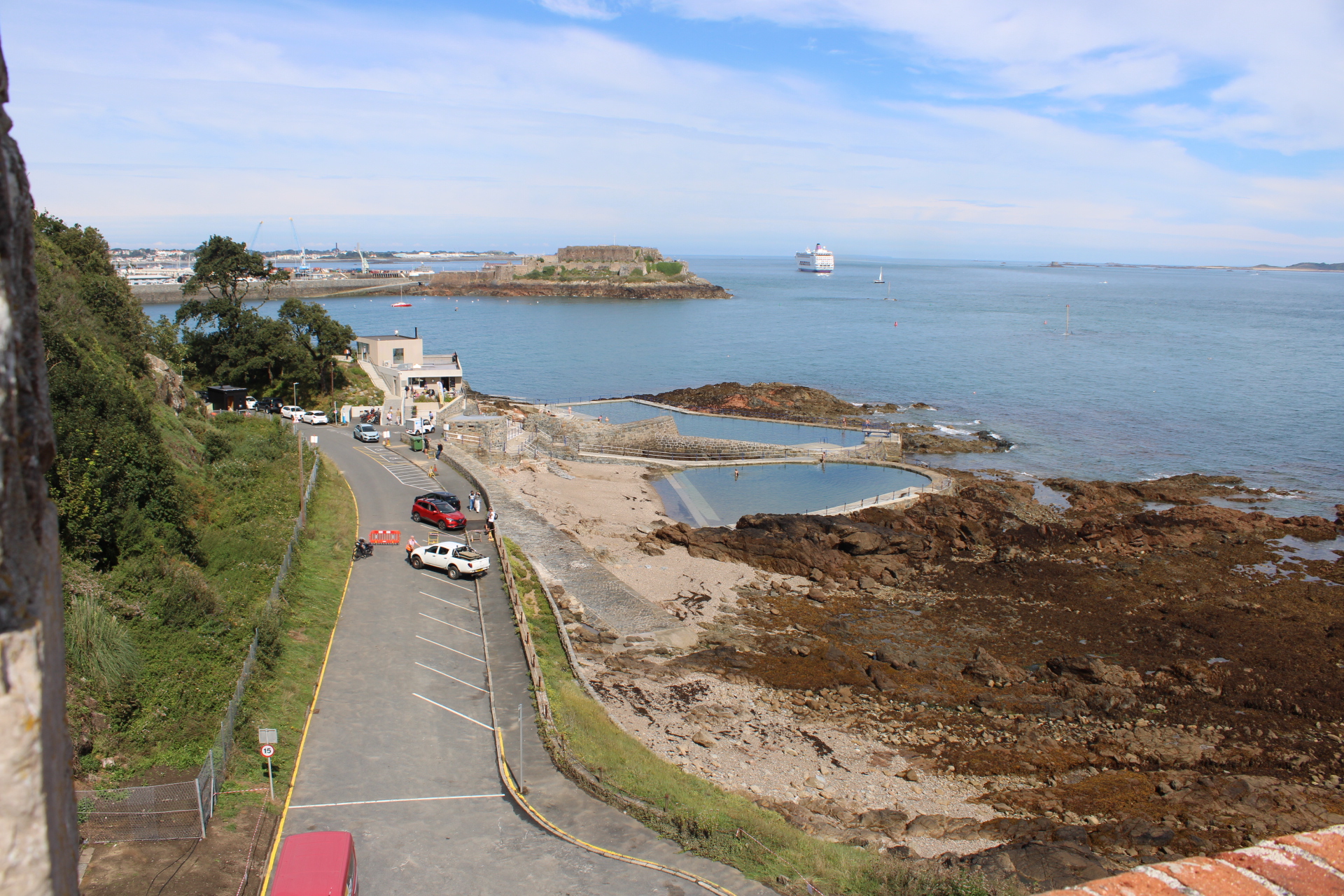 view from steps to cows horn Clarence Battery la Vallette NSP