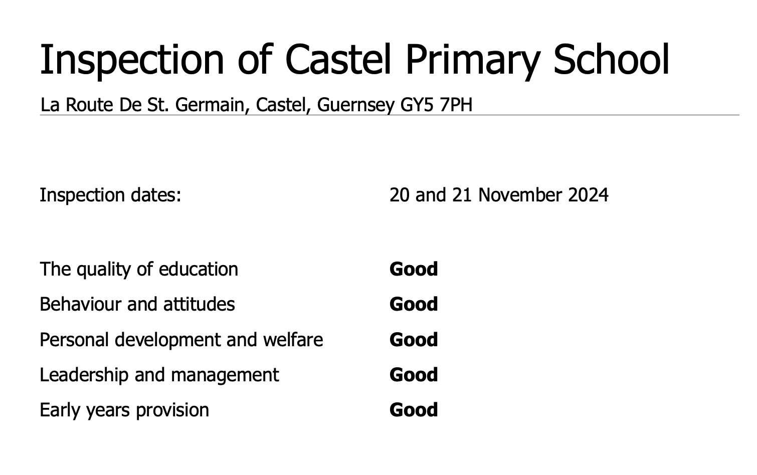 Castel primary school 