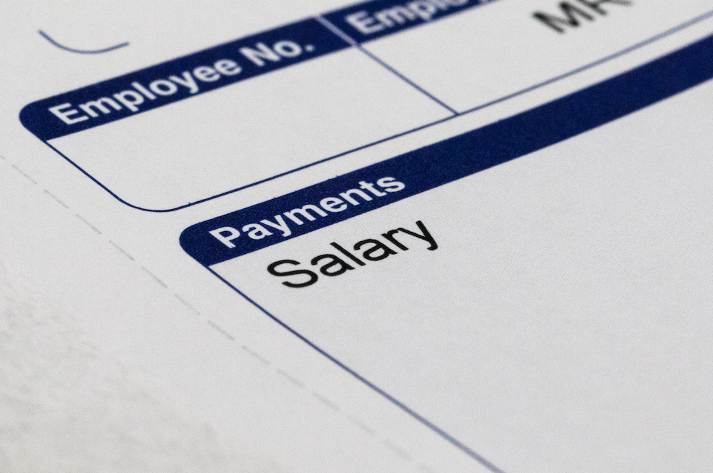 salary wage pay payslip