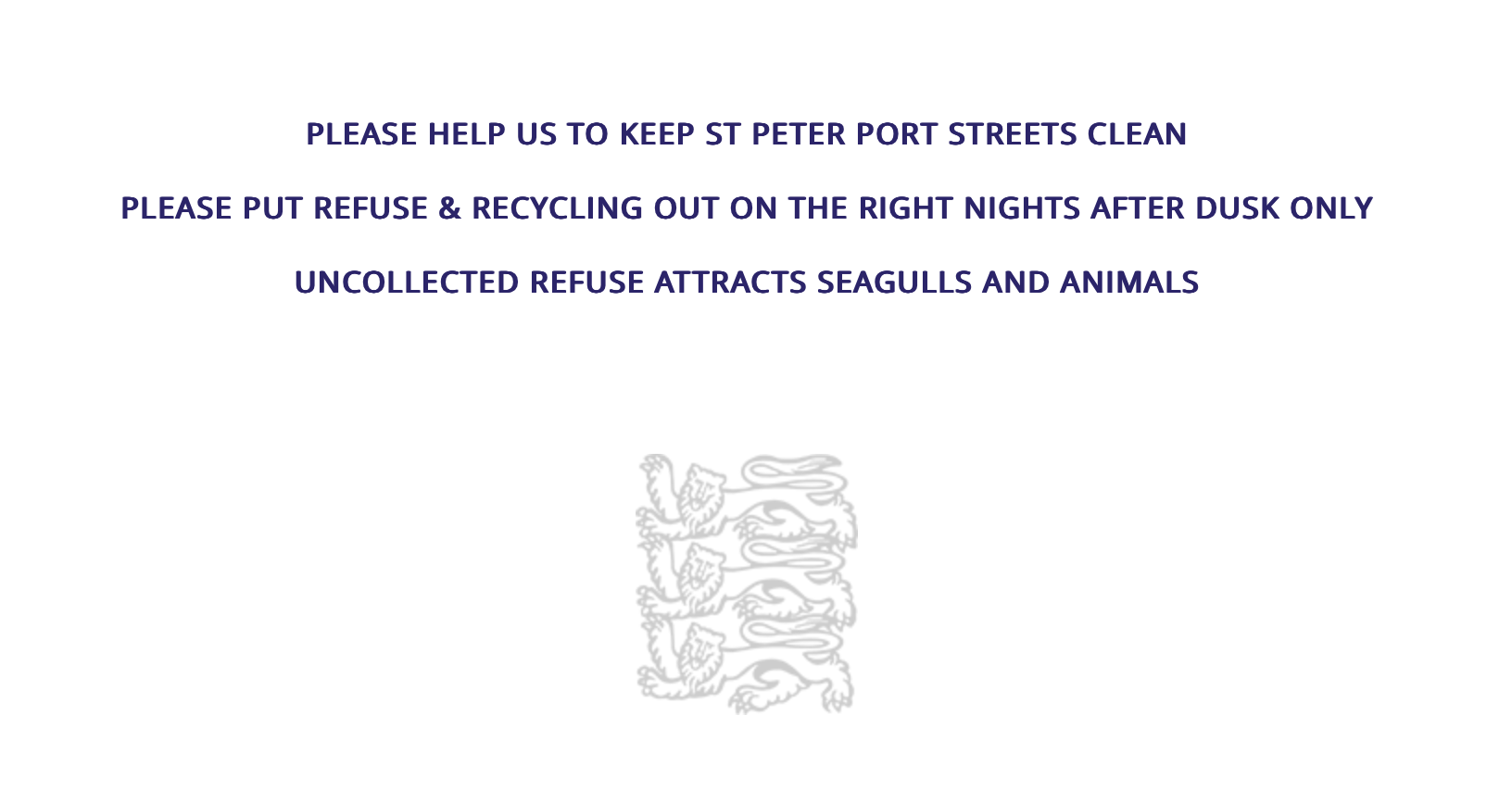 st peter port rubbish waste 