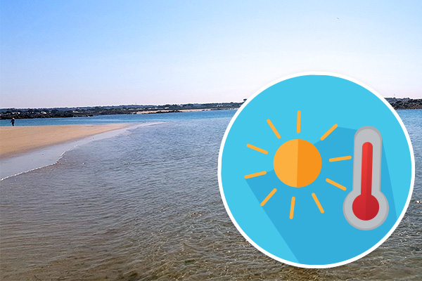 Hot day Guernsey record temperatures weather 