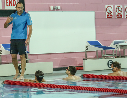 Specialist swim coach visits the island Bailiwick Express