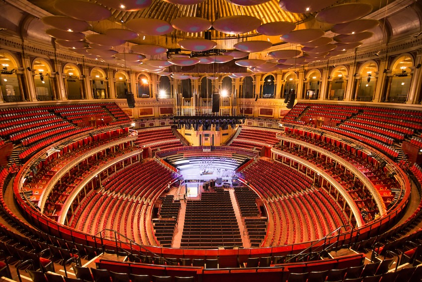 LONDON- SEPTEMBER, 2018: Interior of the Royal Albert Hall, a world famous music venue and London landmark