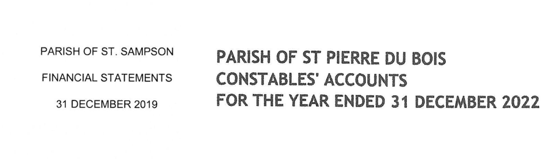 parish accounts