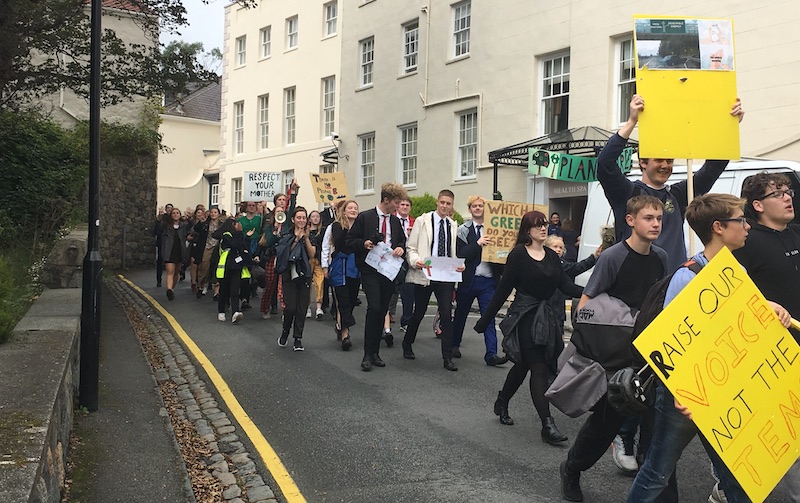 climate change protest march