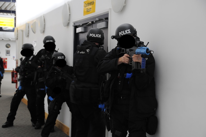 armed police airport training