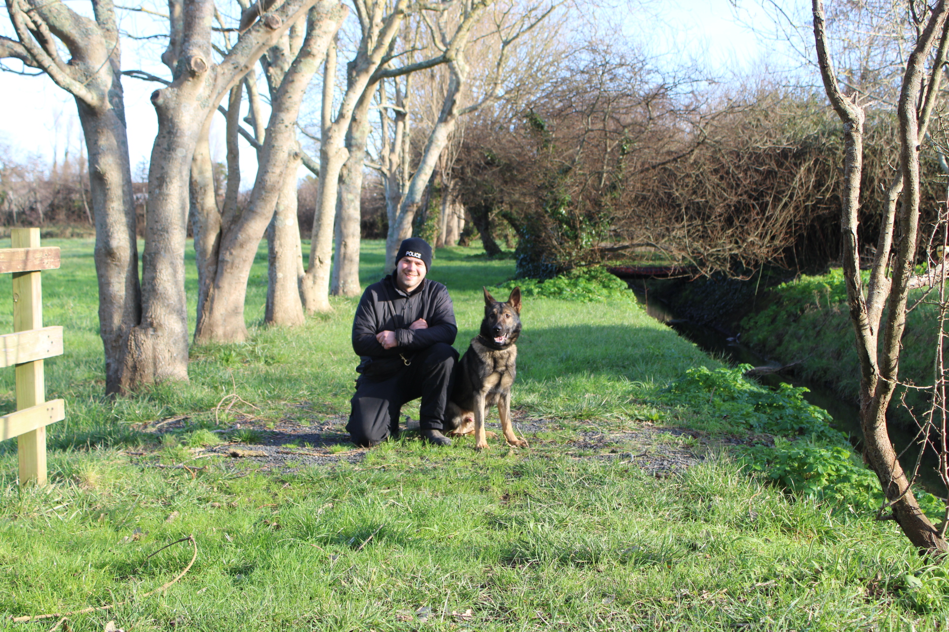 police dog max and Guernsey police officer dan Thomas