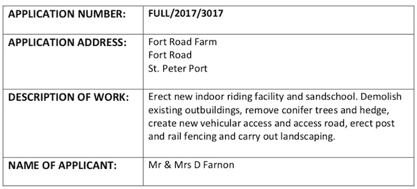 Fort Road horse planning application