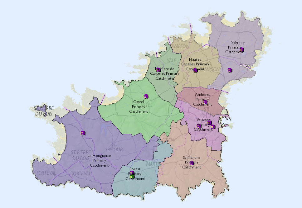 school catchment areas