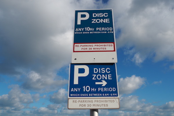 parking disc zone