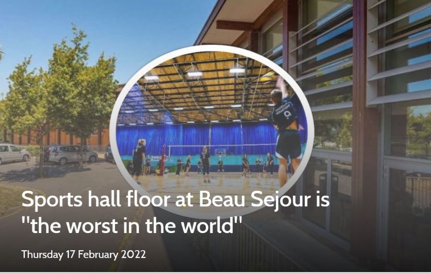 Expess_story_on_sports_hall_floor_at_Beau_Sejour.JPG