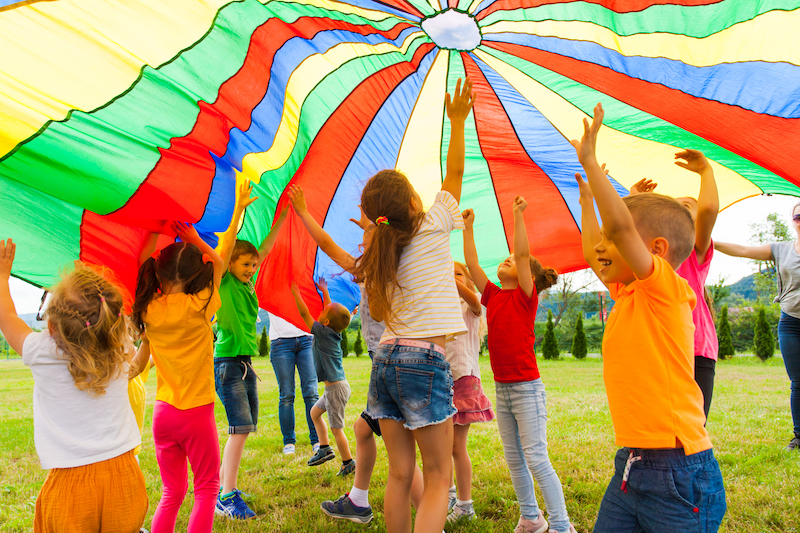 school children sport PE