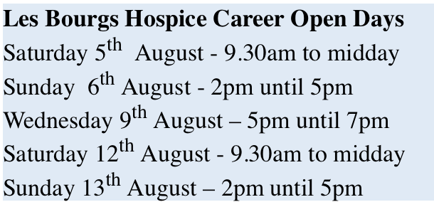 les bourgs hospice open days