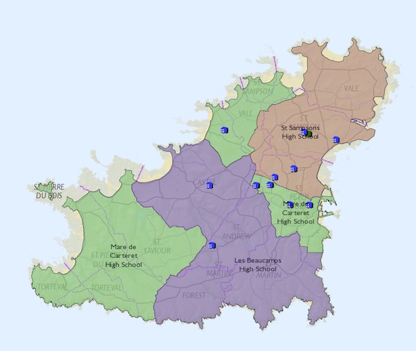 secondary school catchment zones 