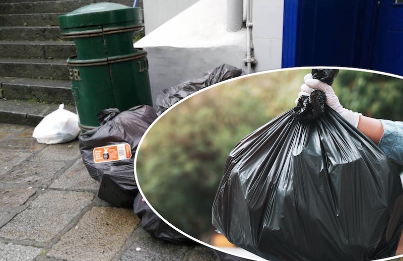 rubbish waste bin bag
