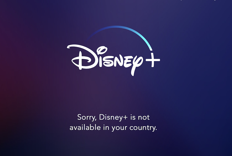 Disney plus not available