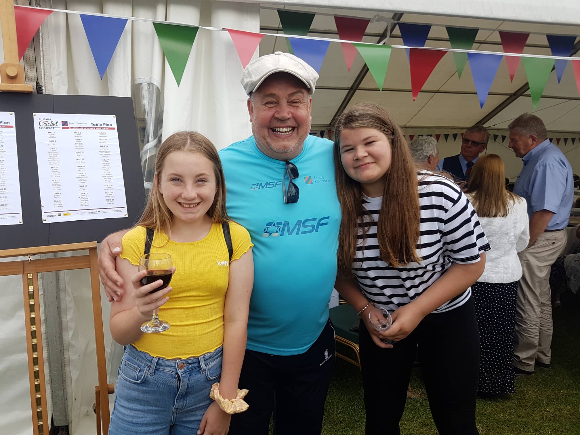 blanchelande Megan and Emily with Cliff Parisi