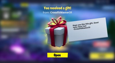 You can now gift Fortnite items to your friends