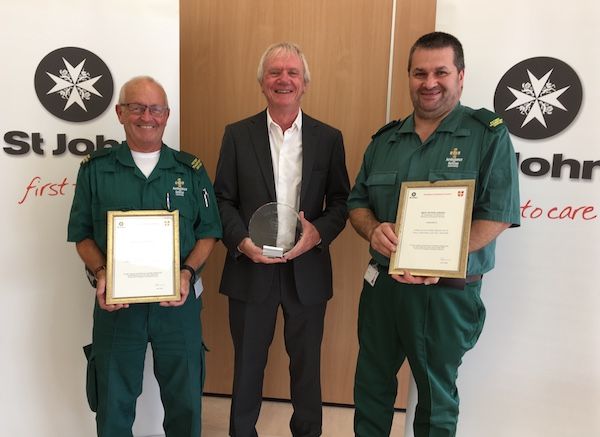 Top St John award for two volunteer drivers