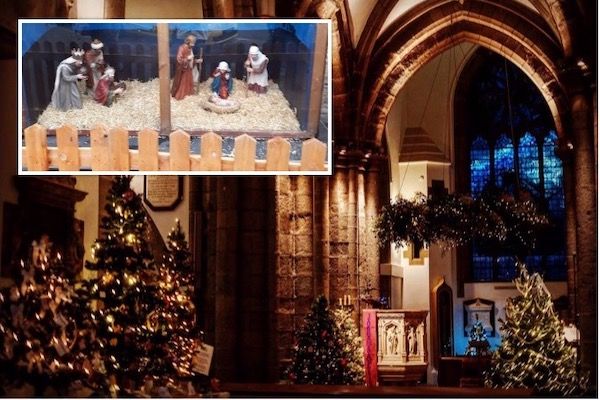 Christmas nativity sets the scene outside Town Church