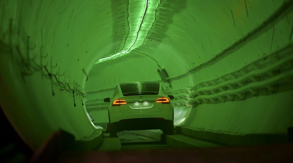 Elon Musk offers rides to VIPs as he unveils underground tunnels
