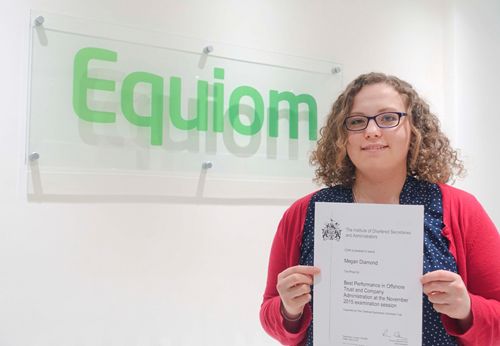 Equiom’s Megan is ICSA top student