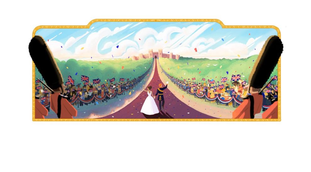 The Google Doodle is all about celebrating the Royal Wedding