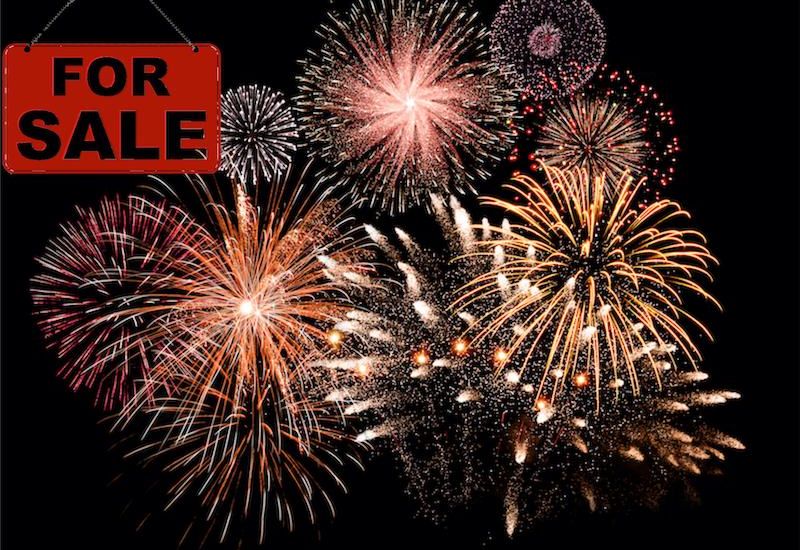 Fireworks on sale today!