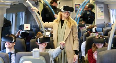 Rail commuters transported to Australia with VR headsets