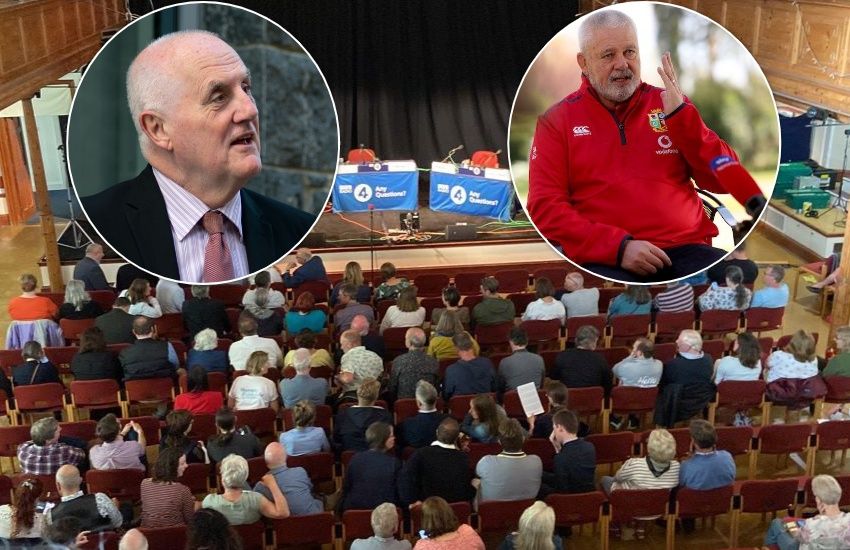P&R President quizzed on Gatland visit as island hosts Any Questions?