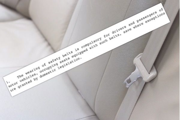 Rear seatbelts to be compulsory
