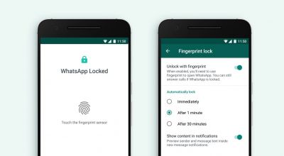 WhatsApp adds fingerprint unlock feature for Android users