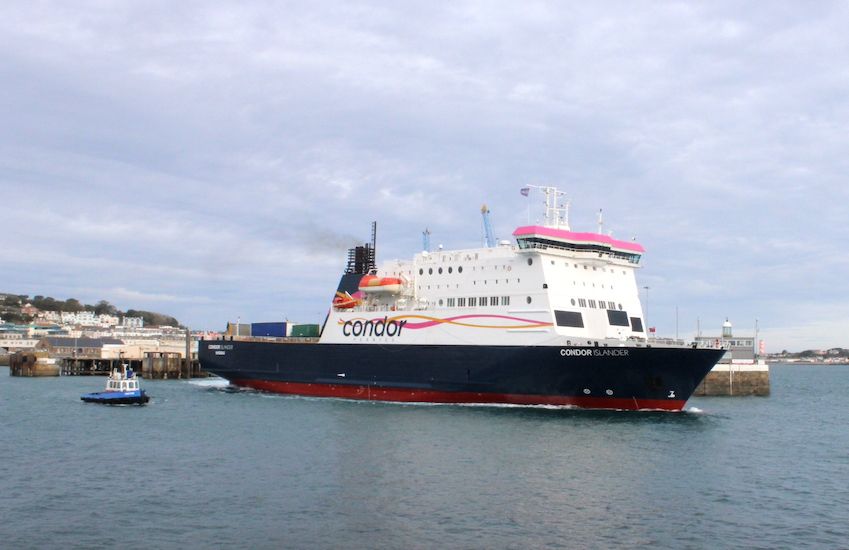 Condor Islander operates first scheduled sailing into Guernsey