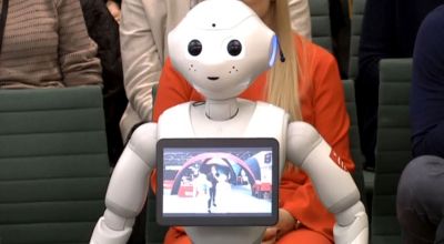 Robot answers questions from Education Select Committee