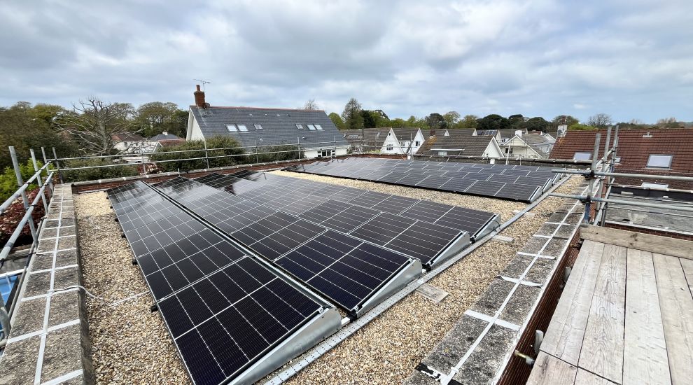 Sun shines on Sure, as newly installed solar panels provide enough power for the average home