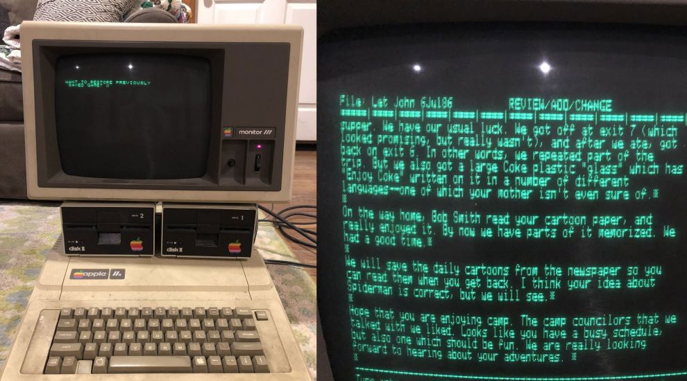 Man finds working 30-year-old Apple computer in his parent’s attic