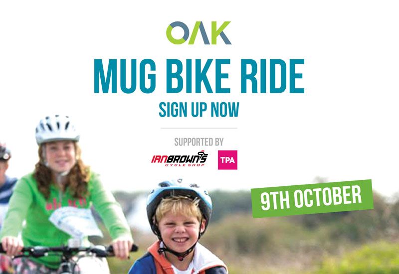 The OAK MUG Bike Ride is back this October with New Challenges