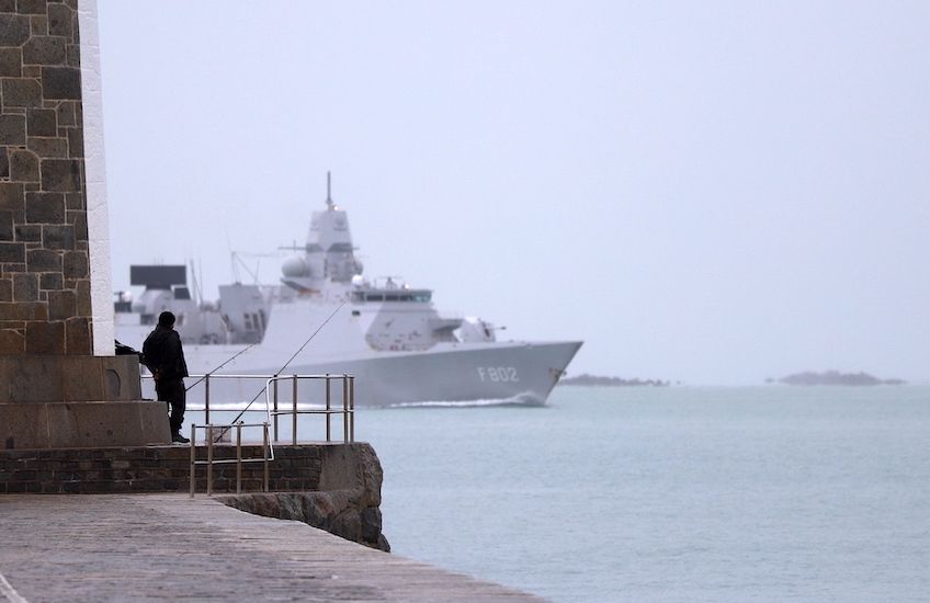 Three warships in Guernsey waters