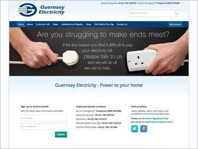 Guernsey Electricity launches new website