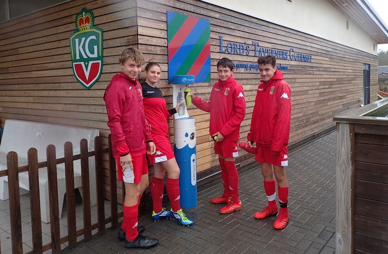 Guernsey Water installs permanent water refill station at the KGV