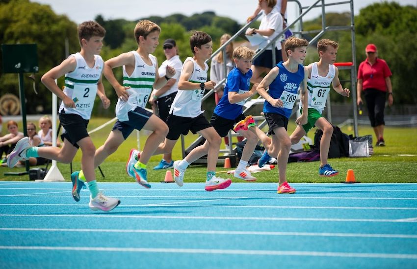 Guernsey make the most of home advantage to lead after first round of athletics inter-insular