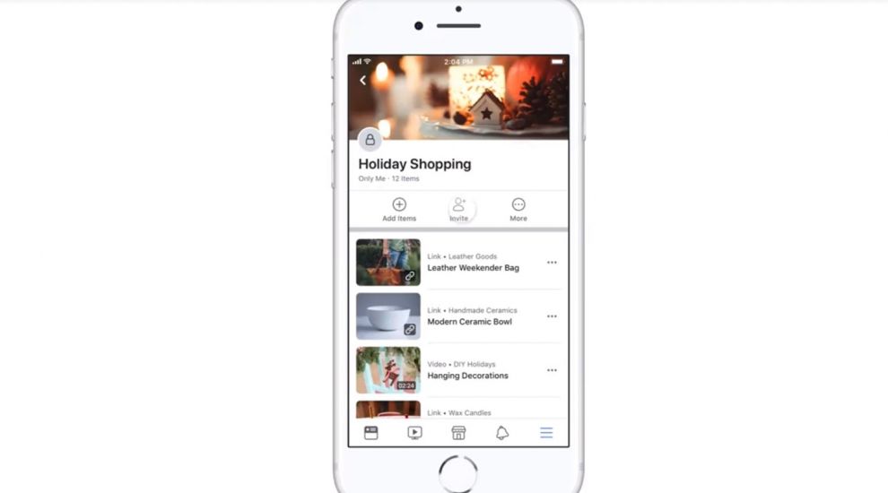 The new Christmas list? Facebook collections feature can be shared with friends