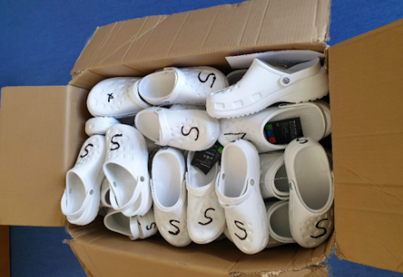 100 pairs of clogs donated to staff caring for COVID-19 patients