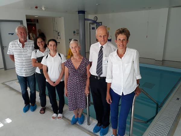 Hydrotherapy pool’s celebration of success