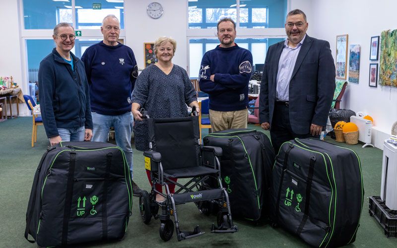 Sure and Guernsey Revival team up for wheelchair donation