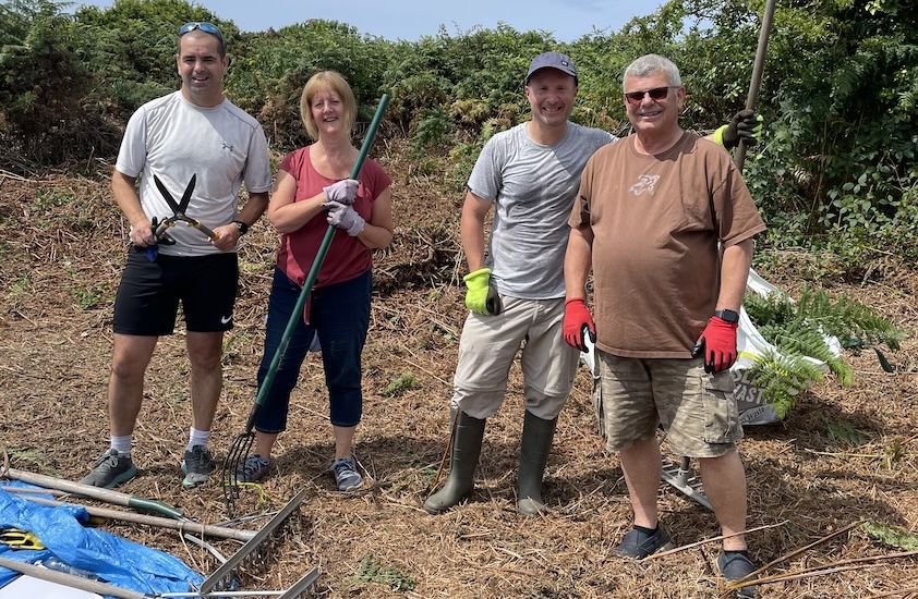 Nature reserve rejuvenated with the help of finance volunteers