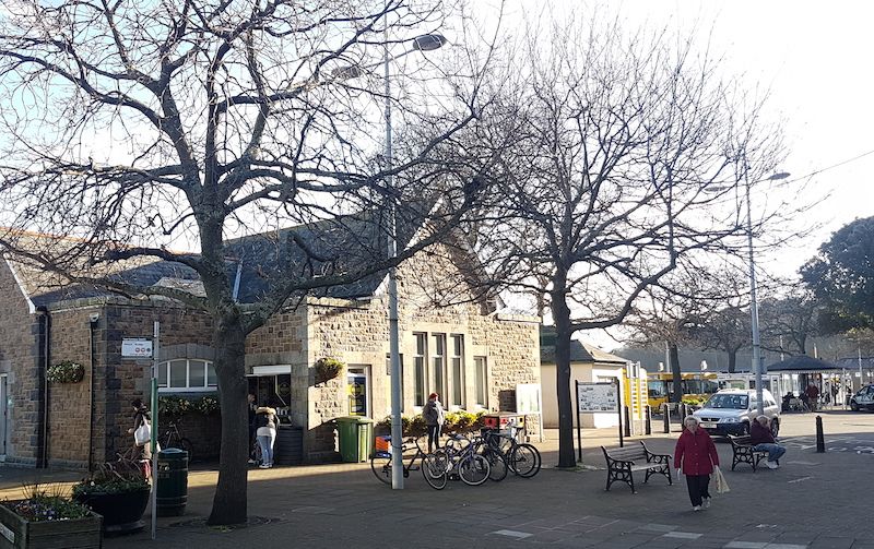 Bus terminus centre of altercation