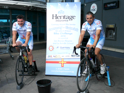 Static bike ride raises money for local charities